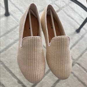 Birdies Women's Cream ratan Loafers